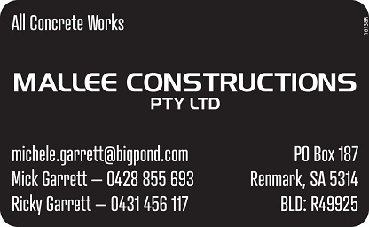 banner image for Mallee Constructions Pty Ltd