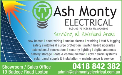 banner image for Ash Monty Electrical