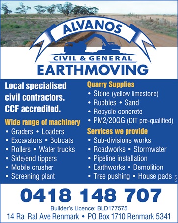 banner image for Alvanos Earthmoving Pty Ltd