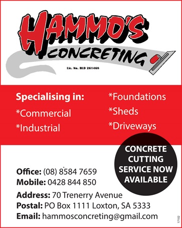 banner image for Hammo's Concreting